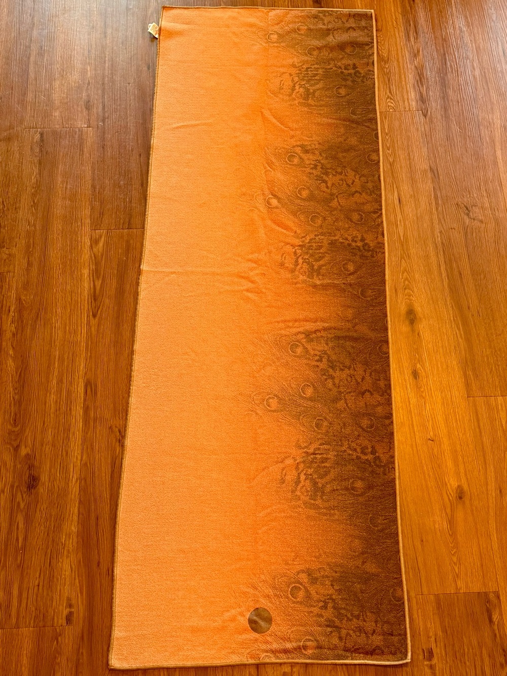 YogiToes peacock Orange Ombre Yoga Towel Yoga Towel Gym Towel